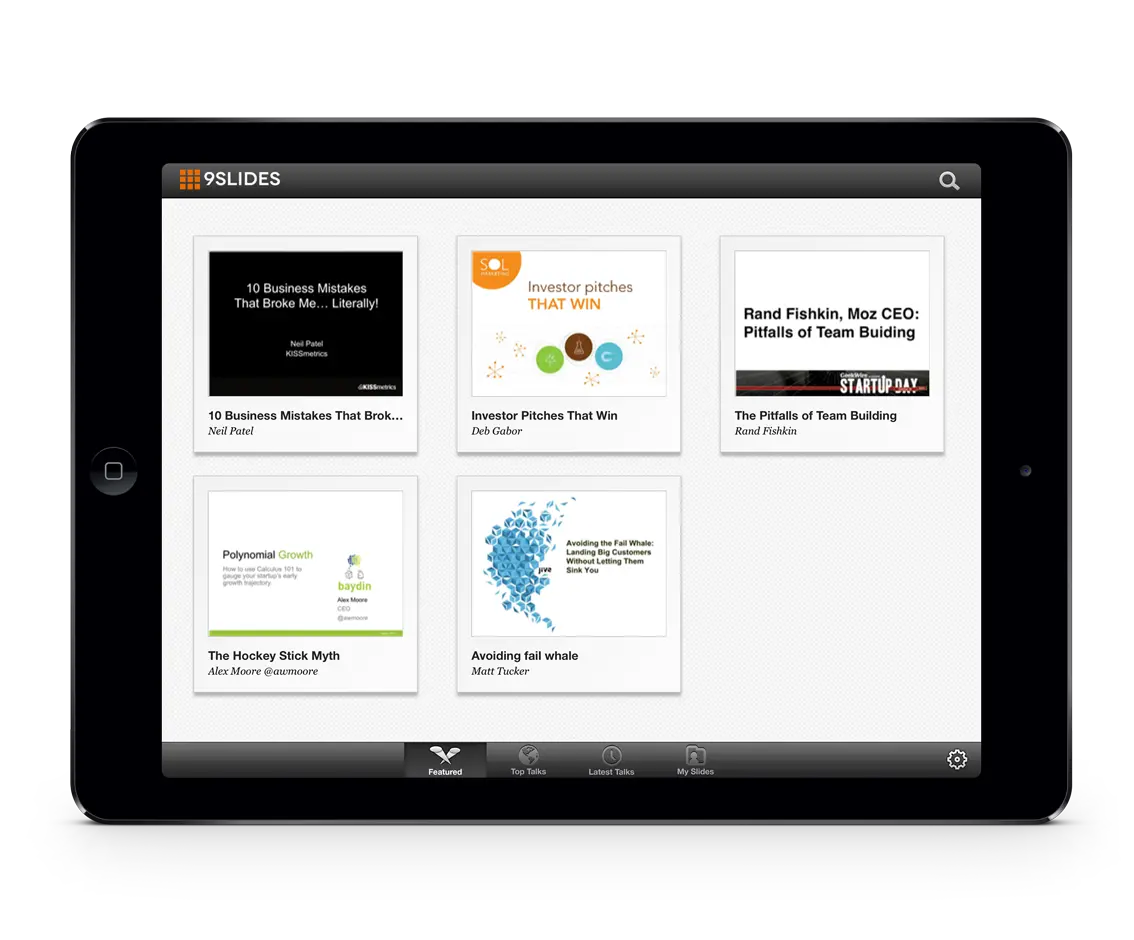 Here is a screenshot for 9Slides. This app helps you add videos to your presentations